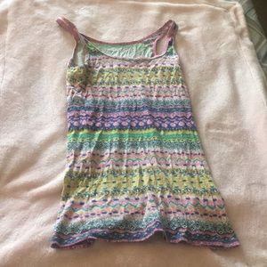 A colorful tank top